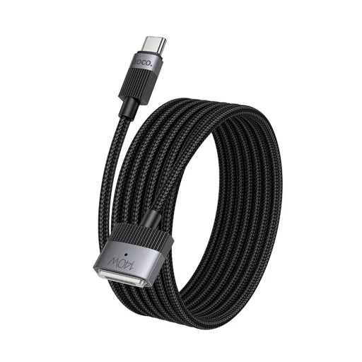 Kábel USB C - Mag3 Hoco 5A 140W mágneses 1,8 m U141 fekete Macbookhoz - 8