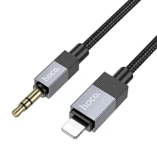 Kábel AUX Jack 3,5 mm (férfi) - Lightning (férfi) Hoco 1 m UPA32A fekete DAC