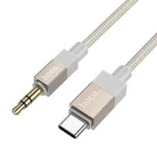 AUX Jack 3,5 mm (férfi) - USB C (férfi) Hoco 1 m UPA32B arany átalakító kábel DAC