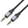 AUX Jack 3,5 mm (férfi) - Jack 3,5 mm (férfi) Hoco 1 m UPA32 fekete thumbnail