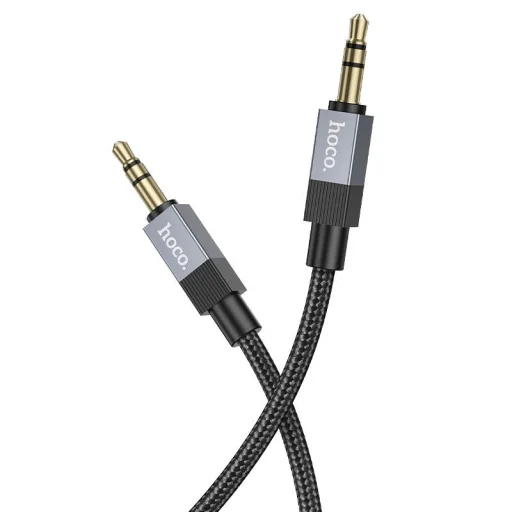 AUX Jack 3,5 mm (férfi) - Jack 3,5 mm (férfi) Hoco 1 m UPA32 fekete - 2
