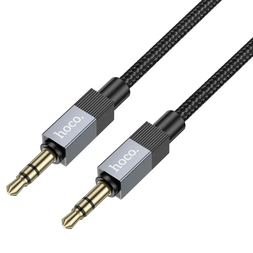 AUX Jack 3,5 mm (férfi) - Jack 3,5 mm (férfi) Hoco 1 m UPA32 fekete - 1