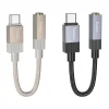 AUX USB C (apa) - Jack 3,5 mm (anya) Hoco UPA32C adapter, arany DAC thumbnail