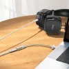 Adapter AUX USB A (férfi) - Jack 3,5 mm (női) Hoco UPA32D arany DAC thumbnail