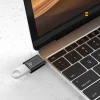 PC/Laptop átalakító - Techsuit OTG Adapter HyperPort (A2) - USB aljzat Type-C dugó, 5 Gbps, 6A, 120W, Fekete / Narancs thumbnail