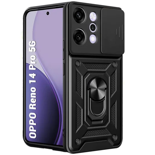 Techsuit CamShield sorozat - Oppo Reno14 Pro tok - Fekete - 1