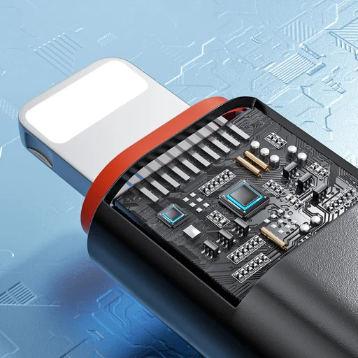 Számítógép/Laptop/Töltő Konverter - Techsuit OTG Adapter HyperPort (A3) - Type-C to Type-C, PD20W, 100W - Fekete / Narancs - 6