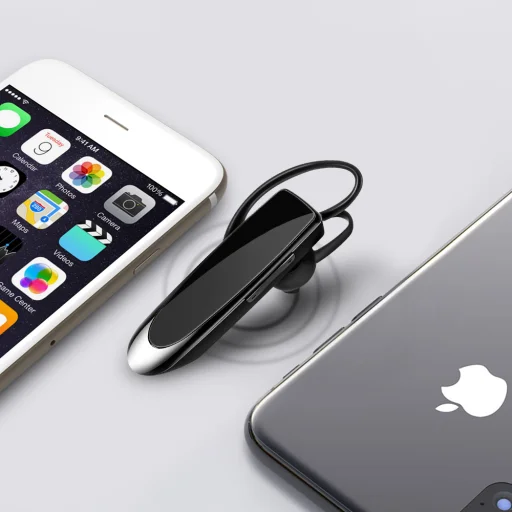 Techsuit - Bluetooth fejhallgató (CB1) - Kihangosító, Type-C, zajszűrés, Bluetooth 5.0, 24 órás beszélgetési idő - Fekete. - 2