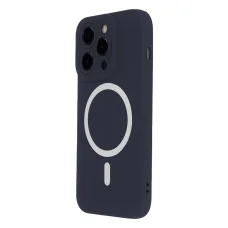 Szilikon Soft Mag tok iPhone 15 6,1" sötétkék tok