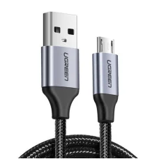 UGREEN USB-Micro USB kábel, QC 3.0, 2.4A, 1.5m (fekete), Micro USB kábel