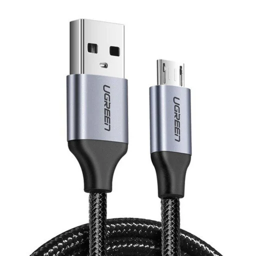 UGREEN USB-Micro USB kábel, QC 3.0, 2.4A, 1.5m (fekete), Micro USB kábel - 1