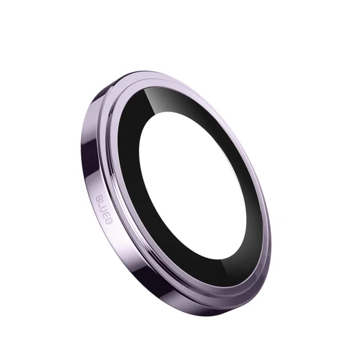 Blueo - Zafír Kristály Eredeti Lencse Üveg - iPhone 14 Pro - Lila - 2