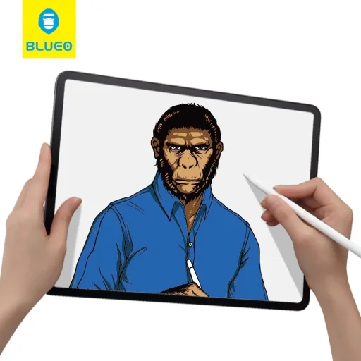 Blueo - Speciális Írásvédő Képernyővédő - iPad Pro 12.9 (2020 / 2021 / 2022) - Átlátszó - 3