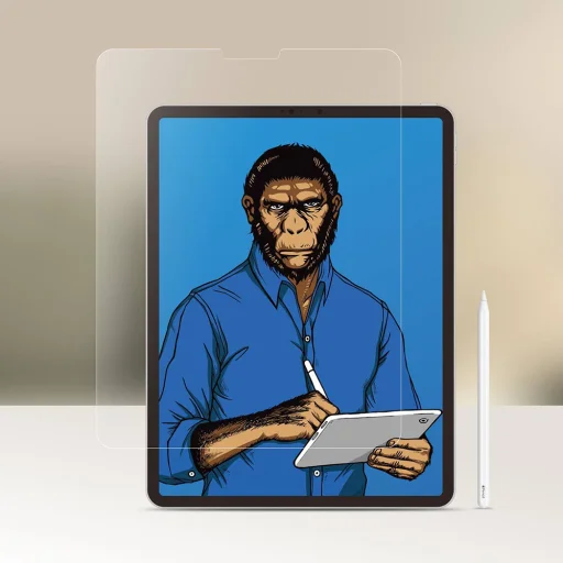 Blueo - Speciális Írásvédő Képernyővédő - iPad Pro 12.9 (2020 / 2021 / 2022) - Átlátszó - 4