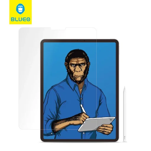 Blueo - Speciális Írásvédő Képernyővédő - iPad Pro 12.9 (2020 / 2021 / 2022) - Átlátszó - 5