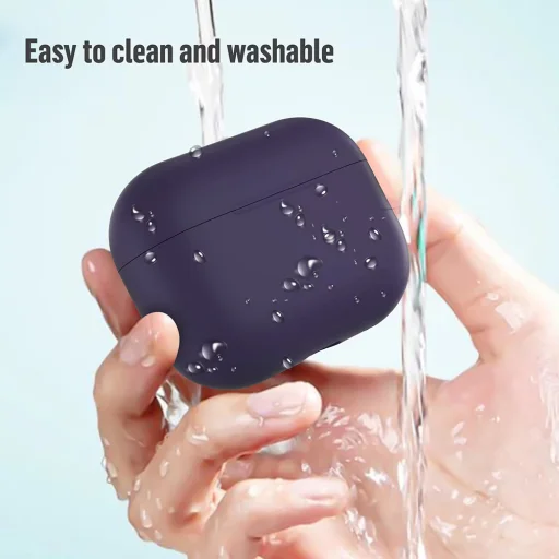 Blueo - Folyékony Szilikon Védőtok - AirPods Pro 2-höz - Lila tok - 3