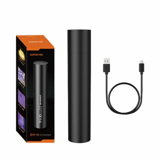 Superfire S11-H UV zseblámpa, 365NM, USB - 1