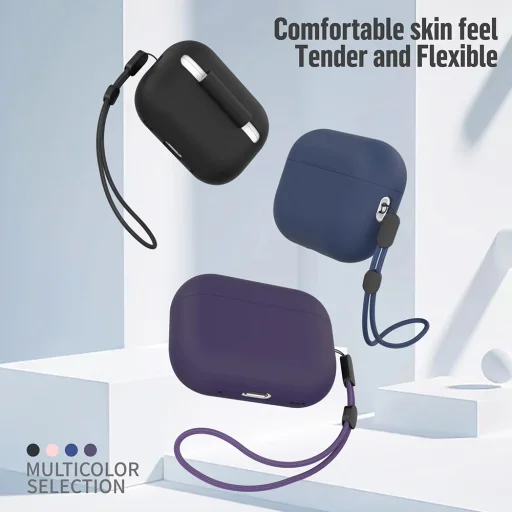 Blueo - Folyékony Szilikon Védőtok - AirPods Pro 2-höz - Lila tok - 7