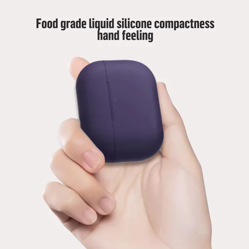 Blueo - Folyékony Szilikon Védőtok - AirPods Pro 2-höz - Lila tok - 4