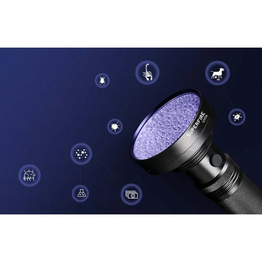 Superfire UV06 zseblámpa, 395 NM - 4