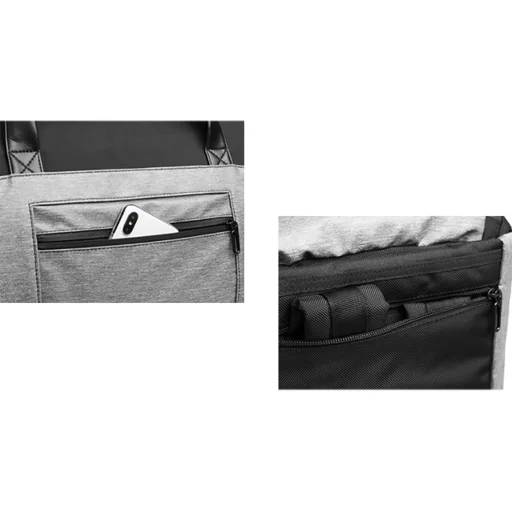 Wozinsky Premium utazótáska öltönyhöz nedves holmiknak való zsebbel (50 l) - fekete - 7