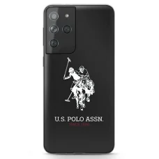 US Polo Shiny Big Logo Samsung Galaxy S21 Ultra tok - Fekete