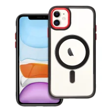 COLOR EDGE MAG COVER tok MagSafe kompatibilis IPHONE 11-hez fekete piros