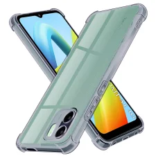 Xiaomi Redmi A1 / A2 - Ütésálló Átlátszó Szilikon Tok - Füst Fekete - Techsuit tok