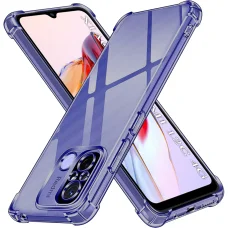 Xiaomi Redmi 12C - Ütésálló Átlátszó Szilikon Tok - Techsuit - Füstfekete tok