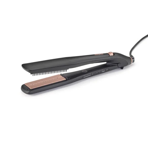 BaByliss ST596E Steam Lux Styler titánium-kerámialapos gőzölős hajvasaló, fekete-rose gold - 3
