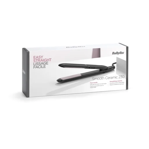 BaByliss ST241E Smooth Ceramic kerámialapos hajvasaló, fekete - 3