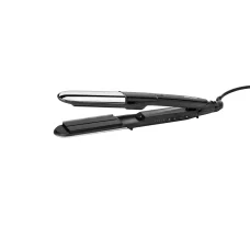 BaByliss ST496E Steam Shine Styler gőzölős hajvasaló és göndörítő, fekete-ezüst