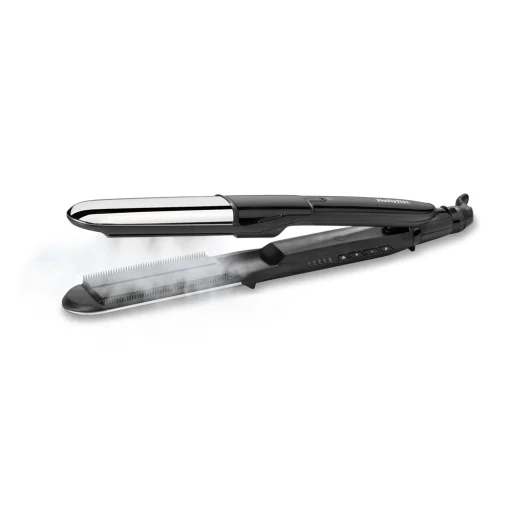 BaByliss ST496E Steam Shine Styler gőzölős hajvasaló és göndörítő, fekete-ezüst - 2