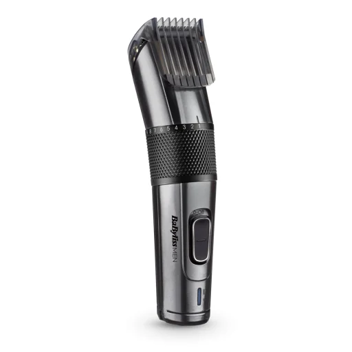 BaByliss E978E Carbon Titanium vezeték/vezeték nélküli hajvágó + trimmer, fémes-sötétszürke - 2