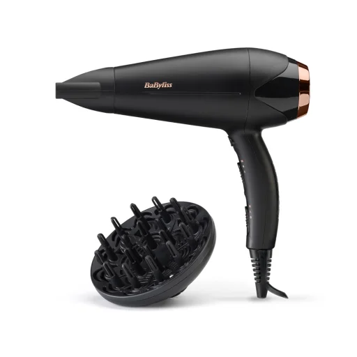 BaByliss D570DE Turbo Shine hajszárító 2200W, fekete-rose gold - 2