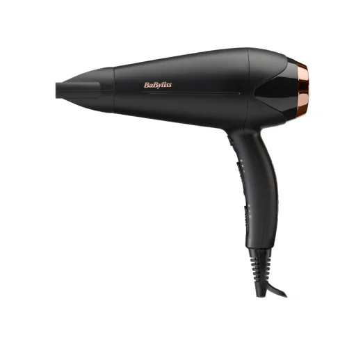 BaByliss D570DE Turbo Shine hajszárító 2200W, fekete-rose gold - 1