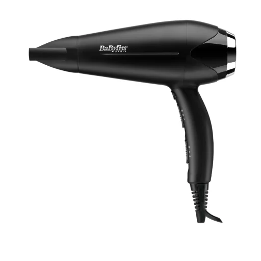 BaByliss D572DE Turbo Smooth hajszárító 2200W, fekete-ezüst - 1