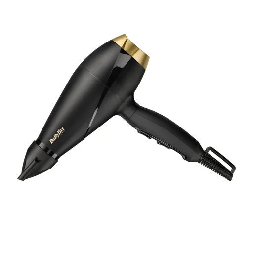 BaByliss 6704E Power Pro hajszárító, AC motor, 2000W, fekete-arany - 2