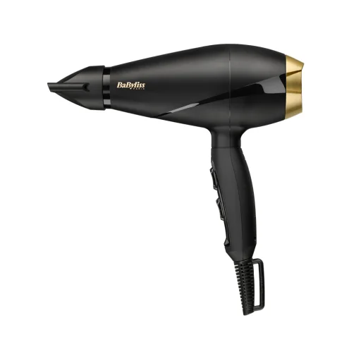 BaByliss 6704E Power Pro hajszárító, AC motor, 2000W, fekete-arany - 1