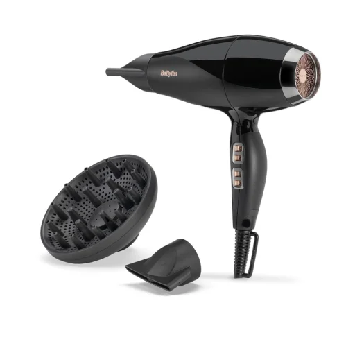 Babyliss 6716DE Air Power Pro Ionos hajszárító, AC motor, 2300W, fekete-sötétezüst - 4
