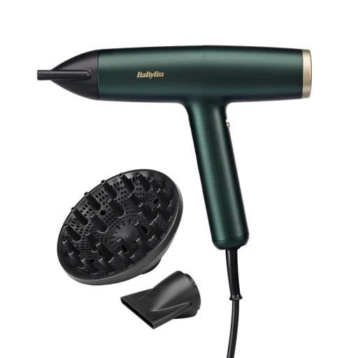 BaByliss D6555DE Air Power Pro Ionos hajszárító, 1700W, zöld-arany - 1