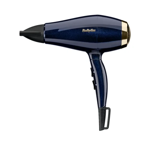 BaByliss 5911E Black Onyx hajszárító, HTDC motor, 2100W, kék-arany - 1