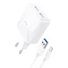 Foneng EU50 GaN, 35W 2x USB-C Type-C Lightning-ra töltő (fehér) thumbnail