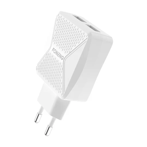 Foneng EU50 GaN, 35W 2x USB-C Type-C Lightning-ra töltő (fehér) - 5