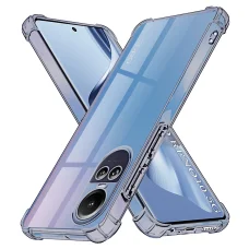 Oppo Reno10 / Reno10 Pro - Techsuit - Ütésálló Átlátszó Szilikon Tok - Füstfekete tok