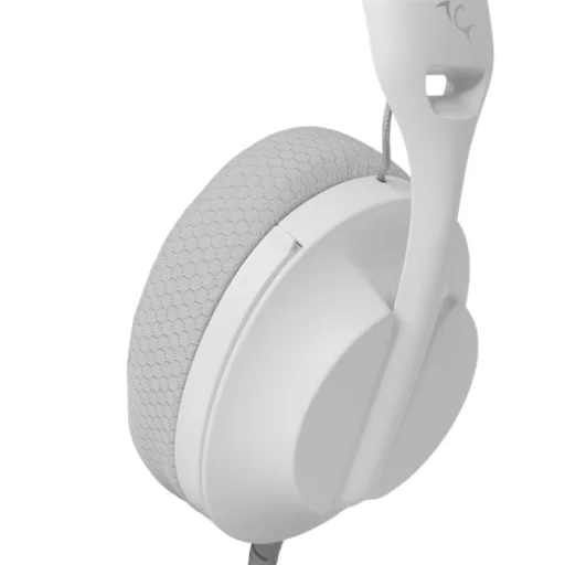 HDP White Shark GH-2440W/G PARROT gamer fejhallgató mikrofonnal - fehér/szürke - 4