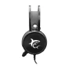 HDS White Shark MARGAY GH-1947 gamer headset mikrofonnal - Fekete thumbnail