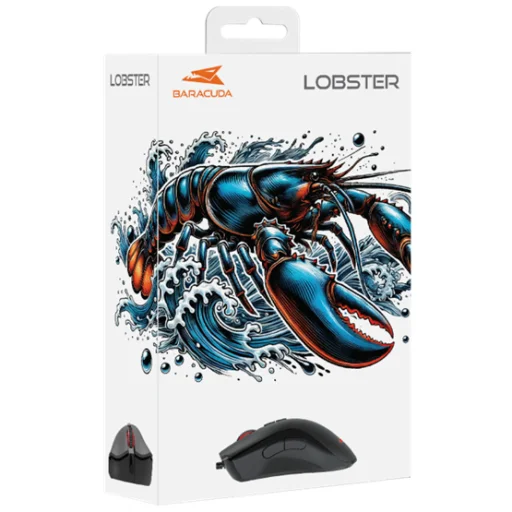 MOU Baracuda BGM-081B LOBSTER Vezetékes gamer egér - Fekete - 6