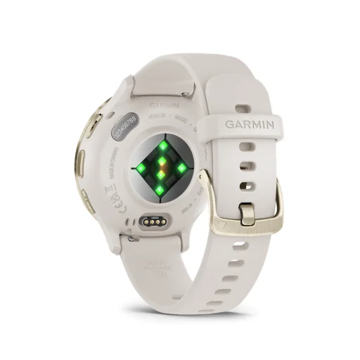 GARMIN Venu 3S ivory, cream gold, silicone band - 5