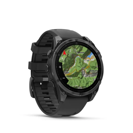 GARMIN fenix 8, Slate grey w/Black Silicone Band, 47 mm - 3